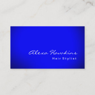 Tarjeta De Visita Artista de maquillaje estilista de color azul mode