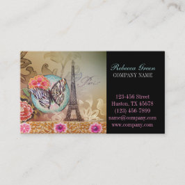 Tarjeta De Visita artista de maquillaje estilista de pelo moda paris