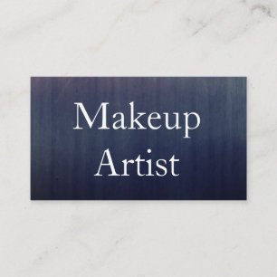 Tarjeta De Visita Artista de maquillaje estilo cabello Metalizado ce