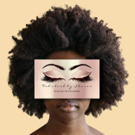 Tarjeta De Visita Artista de maquillaje Eyebrow golpea a Purpurina R