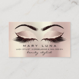 Tarjeta De Visita Artista de maquillaje Eyebrows azota Rubor Social