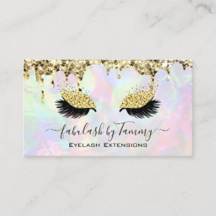 Tarjeta De Visita Artista de maquillaje Eyelash azota Purpurina Dris