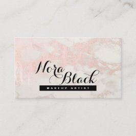 Tarjeta De Visita Artista de maquillaje Eyelash azota Purpurina Rosa