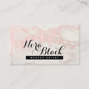Tarjeta De Visita Artista de maquillaje Eyelash azota Purpurina Rosa