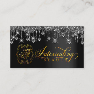 Tarjeta De Visita Artista de maquillaje Eyelash Black Drigotipo Diam