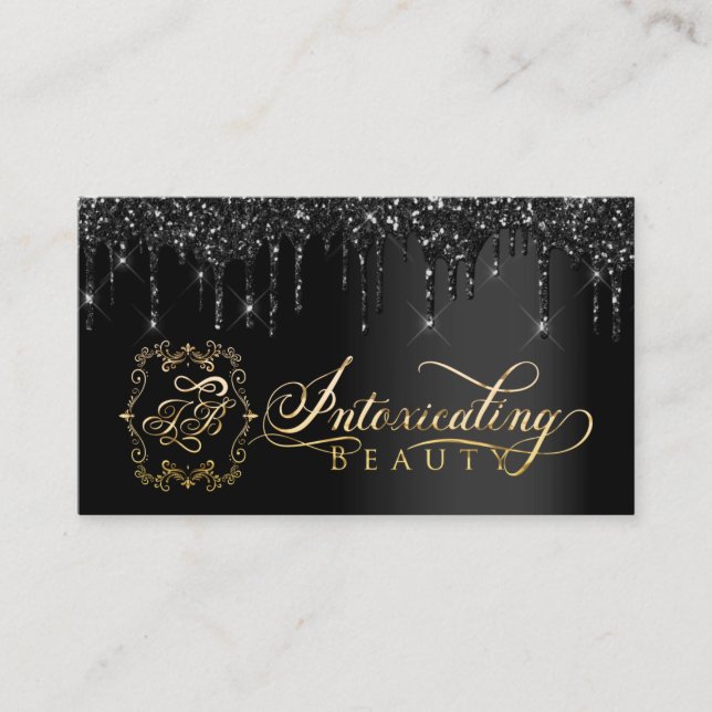 Tarjeta De Visita Artista de maquillaje Eyelash Black Dris Personali (Anverso)