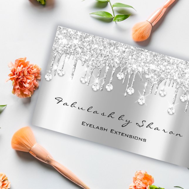 Tarjeta De Visita Artista de maquillaje Eyelash Diamond Drin Blogger (Subido por el creador)