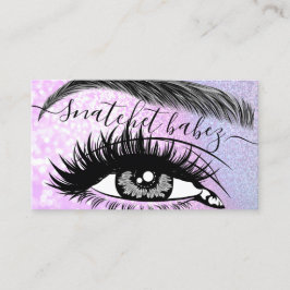 Tarjeta De Visita Artista de maquillaje Eyelash Hair Brows QR Código