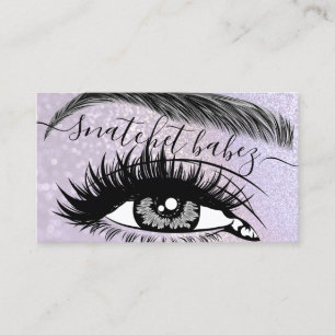 Tarjeta De Visita Artista de maquillaje Eyelash Hair Brows QR Código