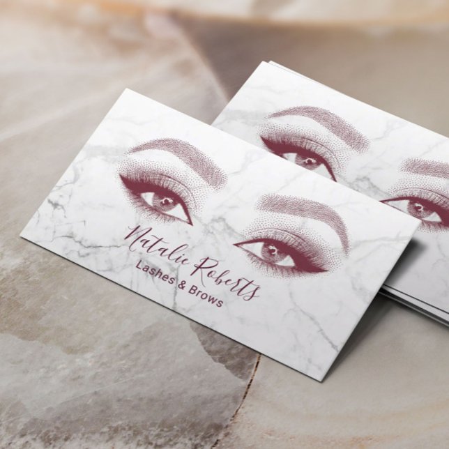 Tarjeta De Visita Artista de maquillaje Eyelash Lanza Salón De Belle (Subido por el creador)