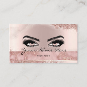 Tarjeta De Visita Artista de maquillaje Eyelash latigazos Purpurina