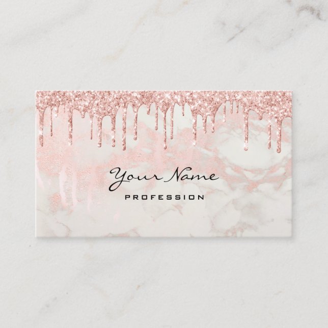 Tarjeta De Visita Artista de maquillaje Eyelash Lazas Purpurina Drin (Anverso)