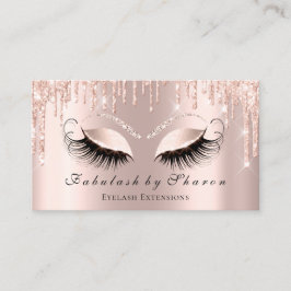 Tarjeta De Visita Artista de maquillaje Eyelash Sparkly Ojos Purpuri