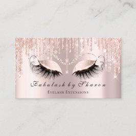 Tarjeta De Visita Artista de maquillaje Eyelash Sparkly Purpurina VI