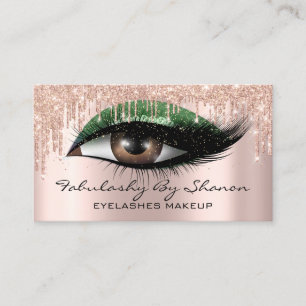 Tarjeta De Visita Artista de maquillaje Eyelashes Purpurinas Dris Ro