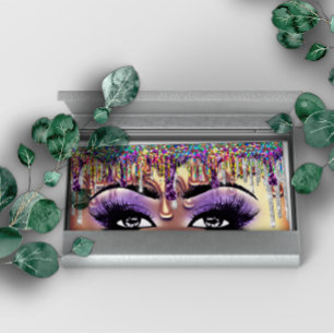 Tarjeta De Visita Artista de maquillaje Fiebre Fiebre Eyelash Oro Dr