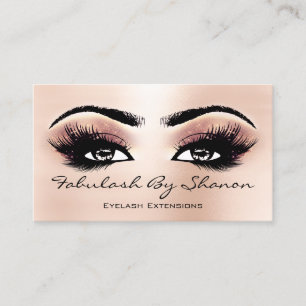 Tarjeta De Visita Artista de maquillaje Filo, Eyelash Rosa flaco