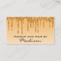 Artista de Maquillaje Glam Gold Goteo de Brillo