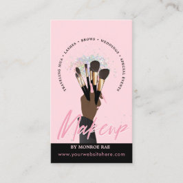 Tarjeta De Visita Artista de maquillaje Glam MUA Salón de Belleza Au
