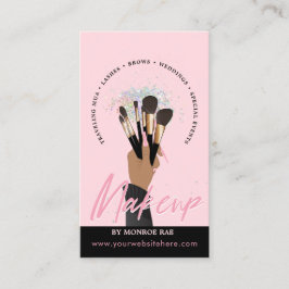 Tarjeta De Visita Artista de maquillaje Glam MUA Salón de Belleza Be