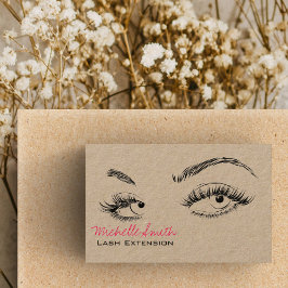 Tarjeta De Visita Artista de maquillaje golpea los ojos Código Qr bl