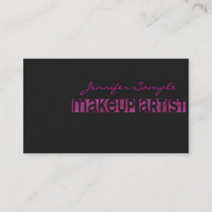 Tarjeta De Visita Artista de maquillaje grabado