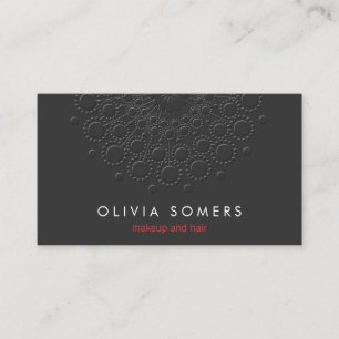 Tarjeta De Visita Artista de maquillaje Guay Faux Grabado en relieve