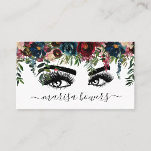 Tarjeta De Visita Artista de maquillaje Hermosa Belleza De Ojos Borg