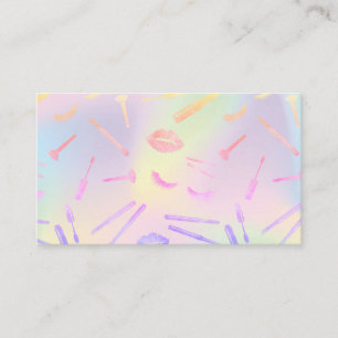 Tarjeta De Visita Artista de maquillaje HOLOGRAPH golpea los ojos la