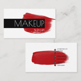 Tarjeta De Visita Artista de maquillaje Iconos modernos de medios so
