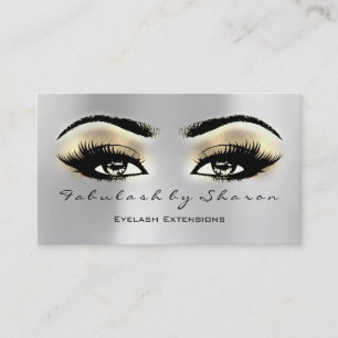 Tarjeta De Visita Artista de maquillaje Lácesis de ojos Extensión Or