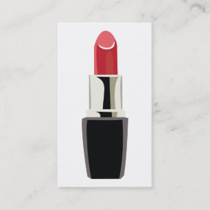 Tarjeta De Visita Artista de maquillaje/lápiz labial