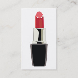 Tarjeta De Visita Artista de maquillaje/lápiz labial