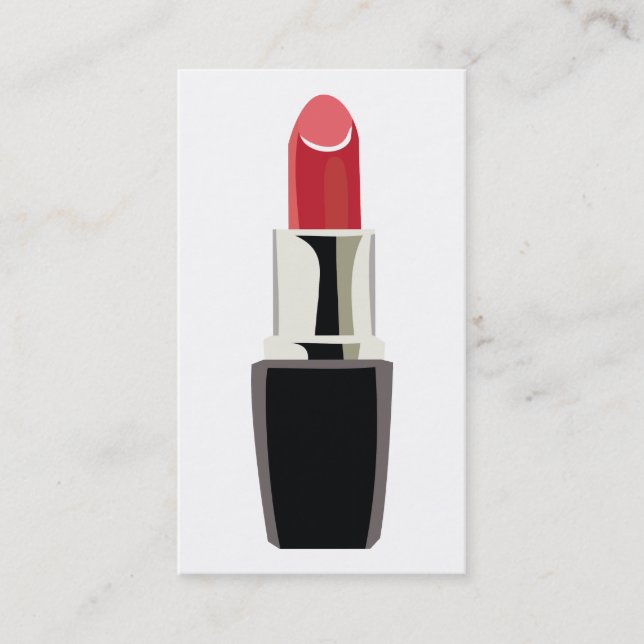 Tarjeta De Visita Artista de maquillaje/lápiz labial (Anverso)
