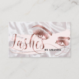 Tarjeta De Visita Artista de maquillaje Lash Eyebrow Eyes Lashes Ros
