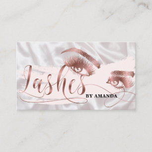 Tarjeta De Visita Artista de maquillaje Lash Eyebrow Eyes Lashes Ros