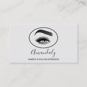 Tarjeta De Visita Artista de maquillaje Lash Friseur Logo QR CÓDIGO 