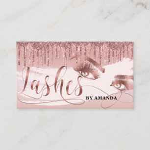 Tarjeta De Visita Artista de maquillaje latigazos en los ojos Perfor
