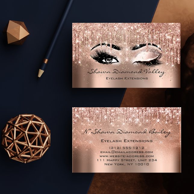 Tarjeta De Visita Artista de maquillaje latigazos Perforación OJO AB (Subido por el creador)