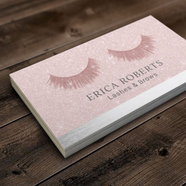 Tarjeta De Visita Artista de maquillaje latigazos y salón de cejas R (Subido por el creador)