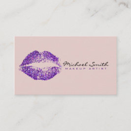 Tarjeta De Visita Artista de maquillaje Levas Púrpura #4