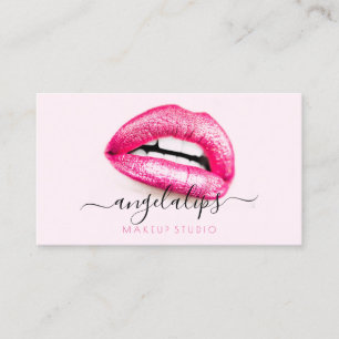Tarjeta De Visita Artista de maquillaje Ligas rosa sentido