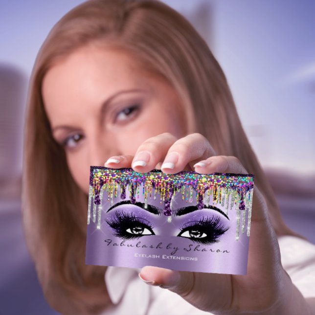 Tarjeta De Visita Artista de maquillaje Lluvia Lágrima de Eyelash Pe (Subido por el creador)