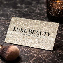 Artista de Maquillaje Minimalista Brillo Dorado de
