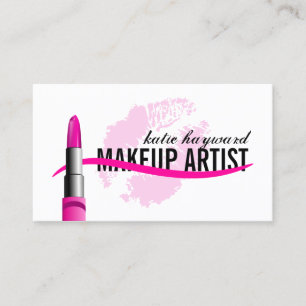 Tarjeta De Visita Artista de maquillaje moderno