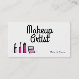 Tarjeta De Visita Artista de Maquillaje Moderno