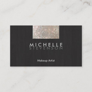 Tarjeta De Visita Artista de maquillaje Moderno Estilo FAUX Secuenci