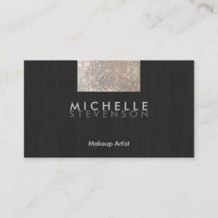 Tarjeta De Visita Artista de maquillaje Moderno Estilo FAUX Secuenci