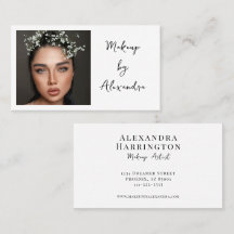Artista de Maquillaje Moderno Foto Letra Elegante