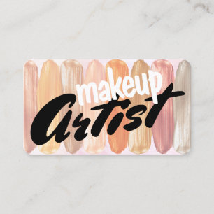 Tarjeta De Visita Artista de maquillaje moderno Holográfico juguetón
